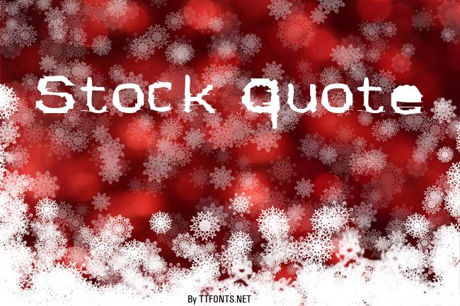 Stock Quote example